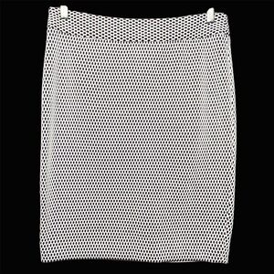 Banana Republic Bond Lace Pen Pencil Skirt Black White Geometric Print Size 10